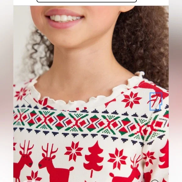 Hanna Andersson Red and Cream Kids Dress - Picture 4 of 9